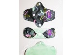 set of 3 panty liners in bamboo velour Letitflow