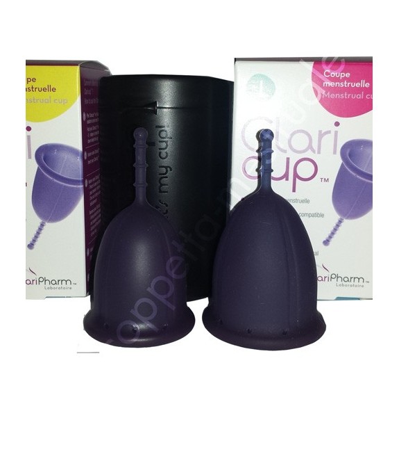 Claricup antimicrobical  size 1- Violet menstrual cup