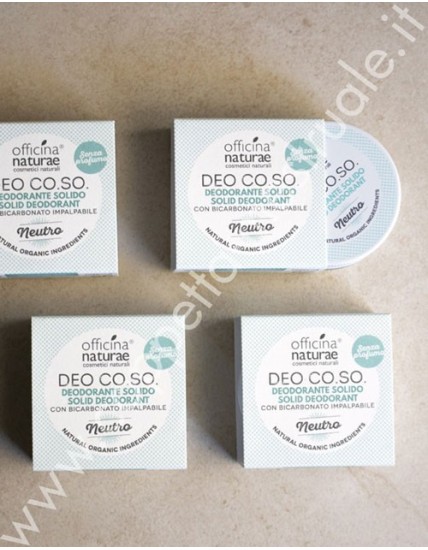 Solid deodorant organic CO.SO -Neutro (Senza profumo) 50ml