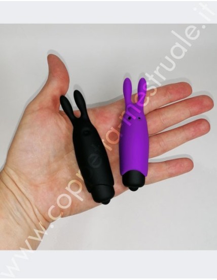 Bunny  Nero mini vibratore tascabile Adrien Lastic