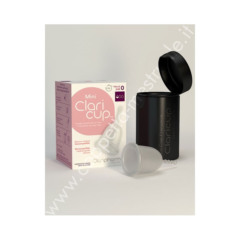 Claricup Menstrual cup Clear Size 0 Mini