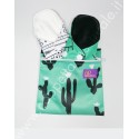 Mini pochette porta coppetta o assorbenti cactus