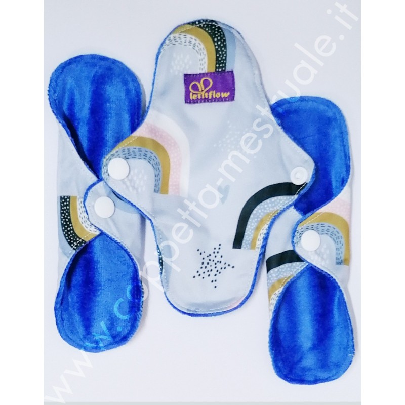 Set 3 salvaslip Mini in velour di bamboo Letitfow