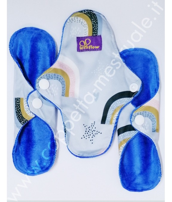 set of 3 panty liners in bamboo velour Letitflow