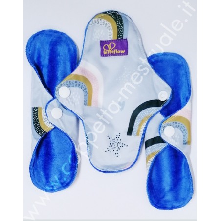 LetItFlow-Set 3 salvaslip in velour di bamboo