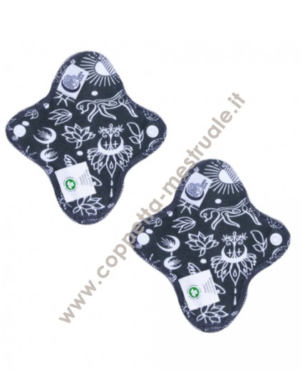 Gaia Mini Moon Pads- Anthracite small cloth pads