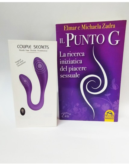 Vibratore a doppia stimolazione anale e vaginale e in omaggio Libro Punto G