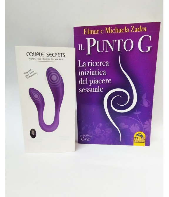 Vibratore a doppia stimolazione anale e vaginale e in omaggio Libro Punto G