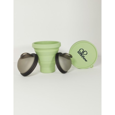 Full Kit due dischi mestruali e contenitore per l'igiene LukeDisc letitflow