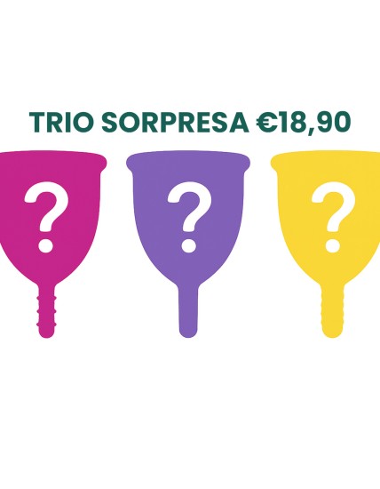 TRIO COPPETTE MESTRUALI A SORPRESA Eur 18,90