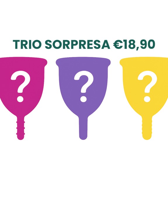 TRIO COPPETTE MESTRUALI A SORPRESA Eur 18,90