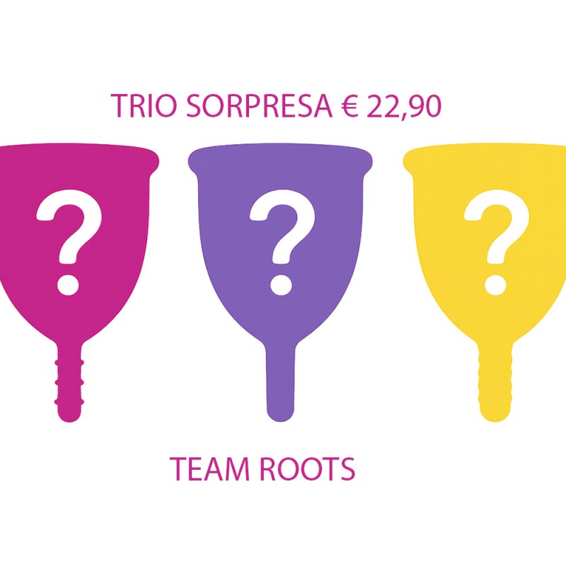 TRIO COPPETTE MESTRUALI A SORPRESA Eur 22,90