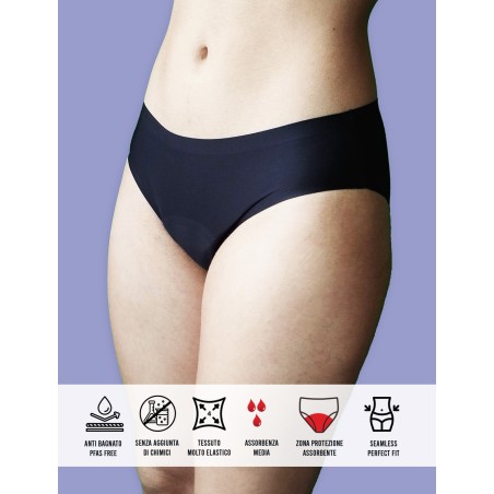 mutande assorbenti taglio laser senza cuciture. taglia unica S-XL. Invisibili sotto abiti