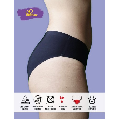 mutande assorbenti taglio laser senza cuciture. taglia unica S-XL. Invisibili sotto abiti