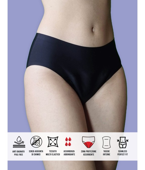 Slip massima assorbenza, invisibile, taglia Unica Flora