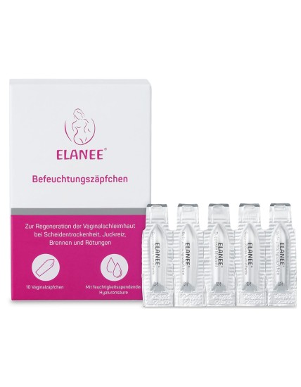 Ovuli Vaginali Idratanti ELANEE con Acido Ialuronico – Sollievo da Secchezza, Prurito e Bruciore
