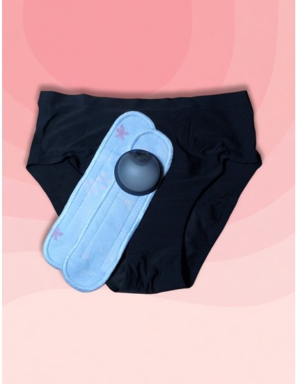 Kit Flusso Libero: Disco Lukedisc H + Slip Flora + Pocket Pads — Per chi ha un flusso abbondante