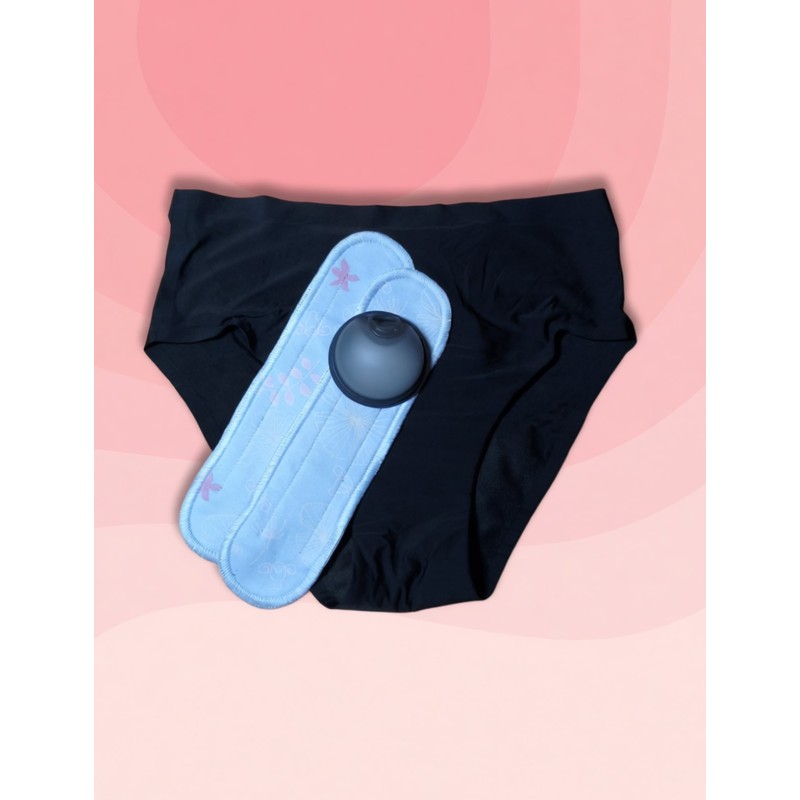 Kit Flusso Libero: Disco Lukedisc H + Slip Flora + Pocket Pads — Per chi ha un flusso abbondante