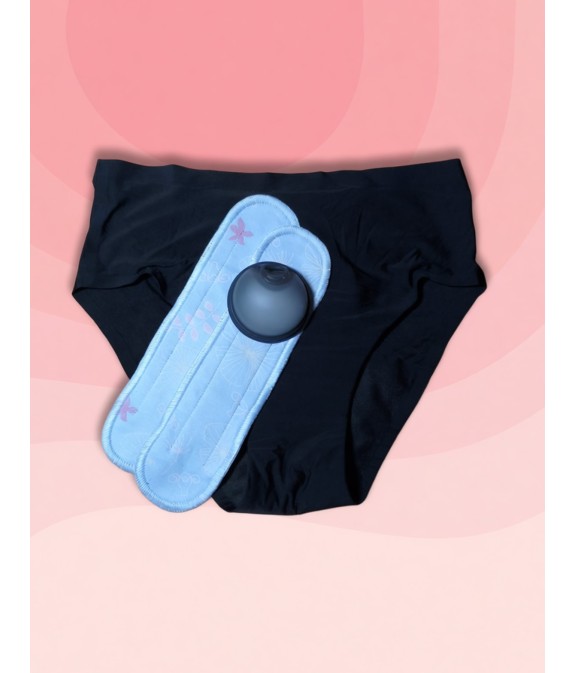 Kit Flusso Libero: Disco Lukedisc H + Slip Flora + Pocket Pads — Per chi ha un flusso abbondante