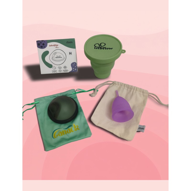 Kit mestruazioni NoGuess Over 30: LukeCup L + Lukedisc H + Barattolo