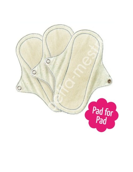 Eco femme- Kit  3 pantyliner with PUL Natural Organic