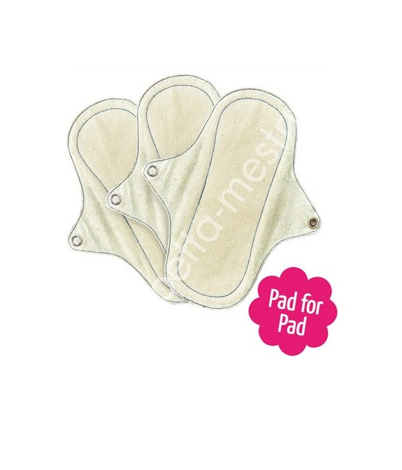Eco femme- Kit  3 pantyliner with PUL Natural Organic