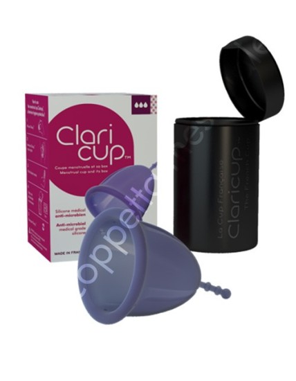 Claricup Size 3 XL- Violet antimicobical menstrual cup