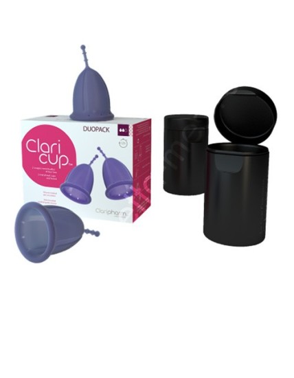 Claricup antimicrobical violet -Duo Pack taglia 2 L