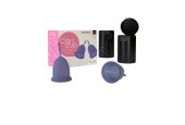 Duo Pack size 1 Claricup antimicrobical menstrual cup Violet