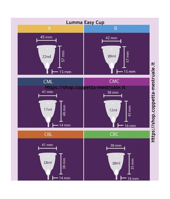 Coppetta LummaCups H (ex Easy cup B)