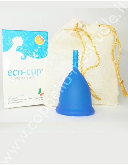 Eco-cup menstrual cup blu size 1