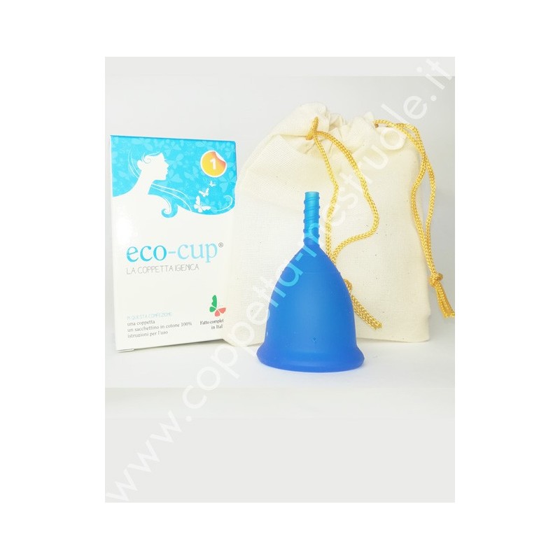 Coppetta Eco-cup blu taglia 1
