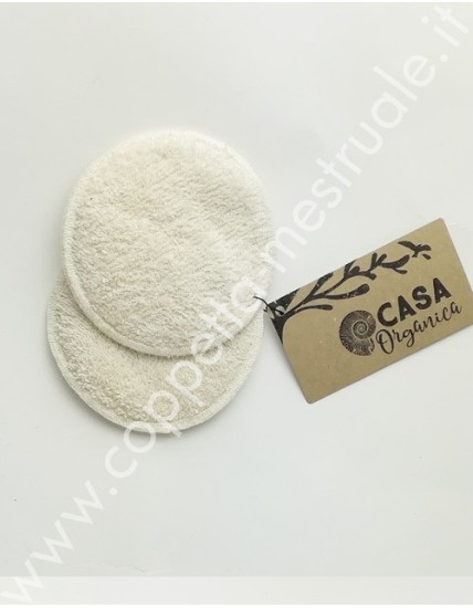 Cosmetic pad in organic cotton 2 pcs
