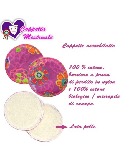 Coppette assorbilatte PIMP - Honeysuckles