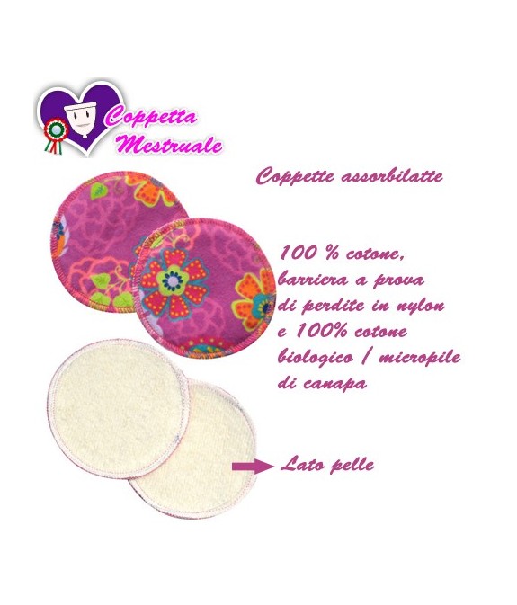 Coppette assorbilatte PIMP - Honeysuckles