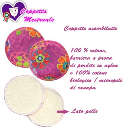 Coppette assorbilatte PIMP - Honeysuckles